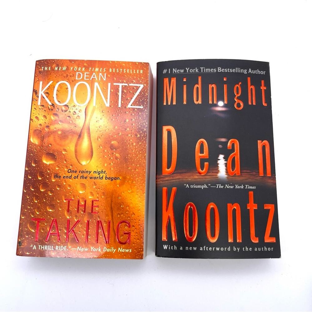 Dean Koontz Paperback Bundle Lot - "The Taking" & "Midnight"
